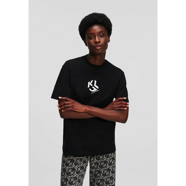 Karl Lagerfeld Jeans T-shirt z nadrukiem K3W21D00X-Q11