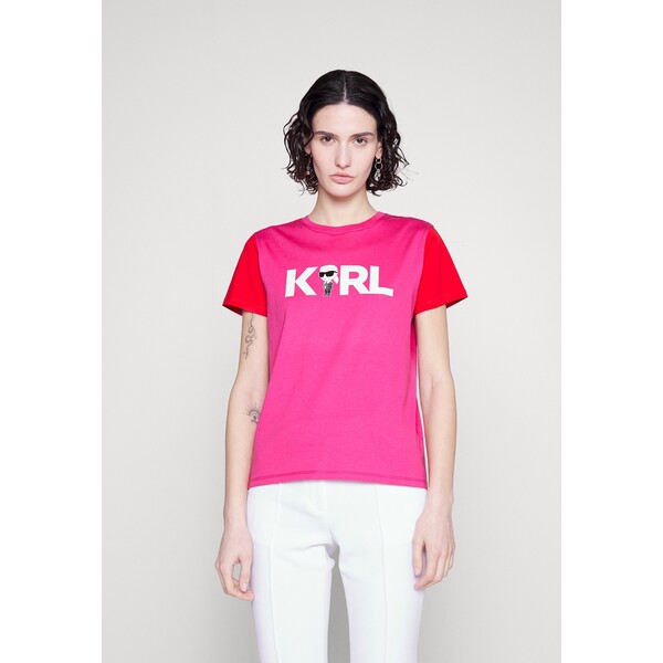 KARL LAGERFELD T-shirt z nadrukiem K4821D0BI-J11