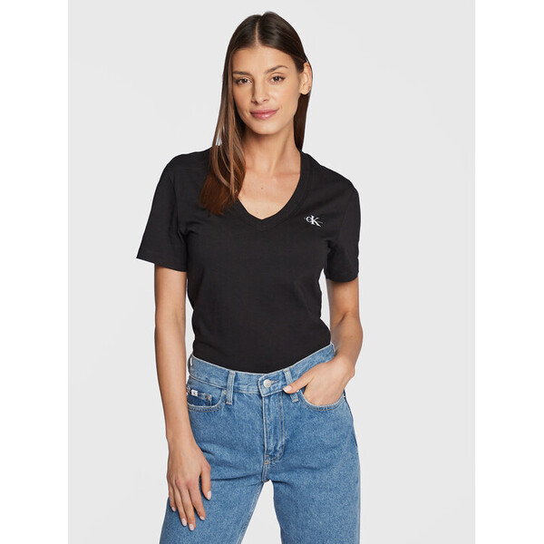 Calvin Klein Jeans T-Shirt J20J220303 Czarny Slim Fit