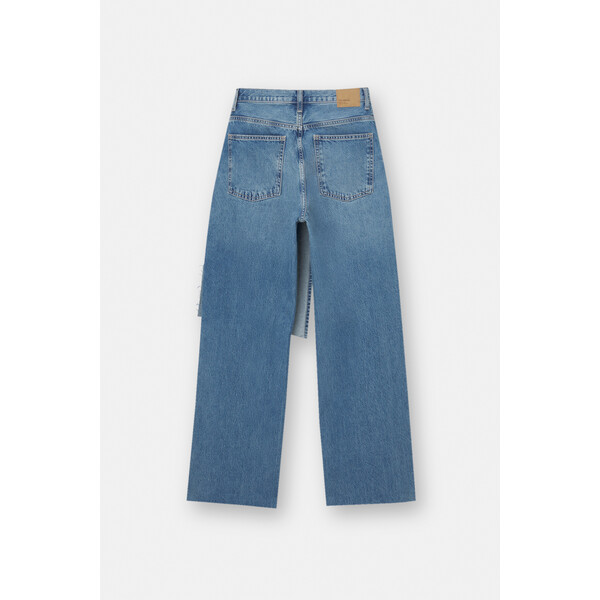 Pull&Bear Jeansy w stylu pareo o prostym kroju z wysokim stanem 3685/305