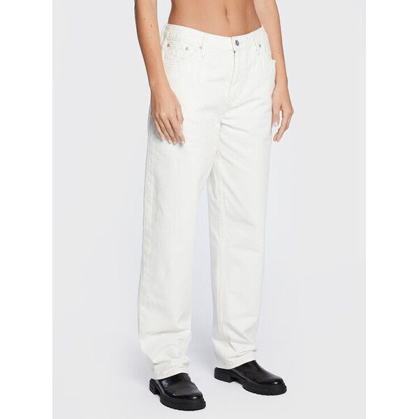 Calvin Klein Jeans Jeansy J20J219540 Biały Regular Fit