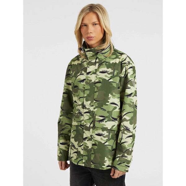 GUESS Płaszcz przeciwdeszczowy z printem camouflage M3RL11WF4H2-P86O