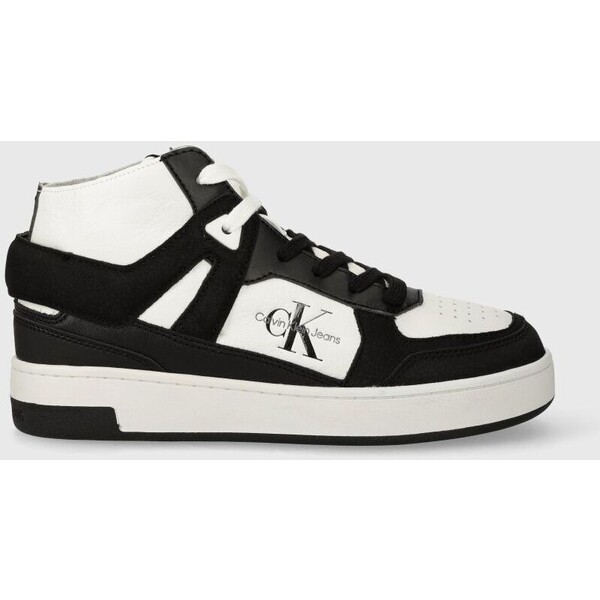 Calvin Klein Jeans sneakersy skórzane BASKET CUPSOLE HIGH MIX ML FAD YW0YW01300