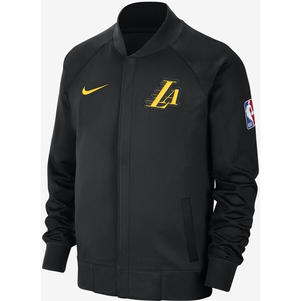 Męska kurtka z długim rękawem i zamkiem na całej długości Nike Dri-FIT Los Angeles Lakers Showtime City Edition DX9379-010