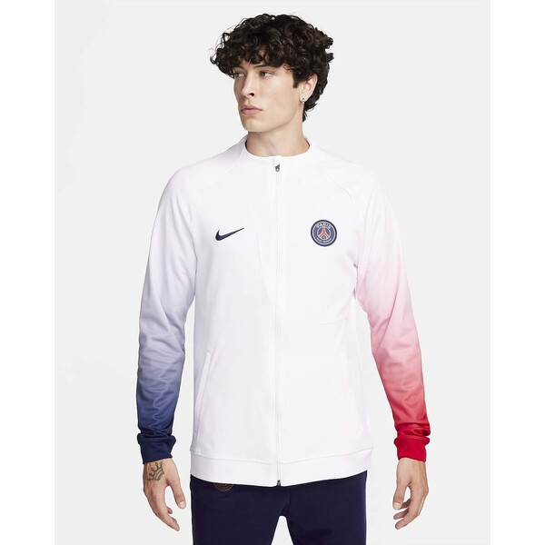 Męska dzianinowa kurtka piłkarska Nike Paris Saint-Germain Academy Pro (wersja wyjazdowa) FV6359-100