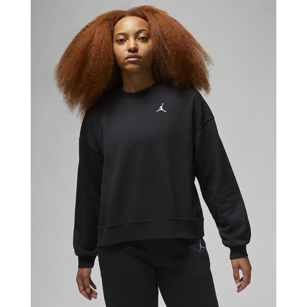 Nike Damska bluza dresowa z półokrągłym dekoltem Jordan Brooklyn Fleece FN4491-010
