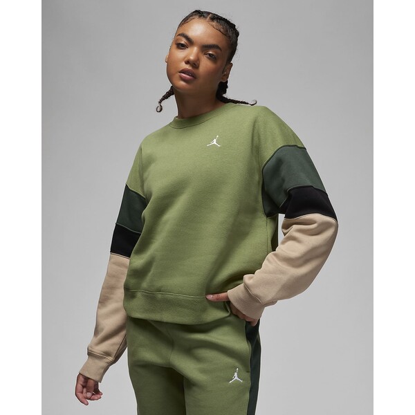 Nike Damska bluza dresowa z półokrągłym dekoltem Jordan Brooklyn Fleece FB5174-340