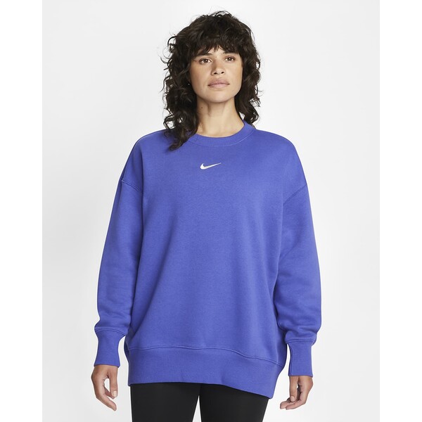 Damska bluza dresowa z półokrągłym dekoltem o kroju oversize Nike Sportswear Phoenix Fleece DQ5733-430