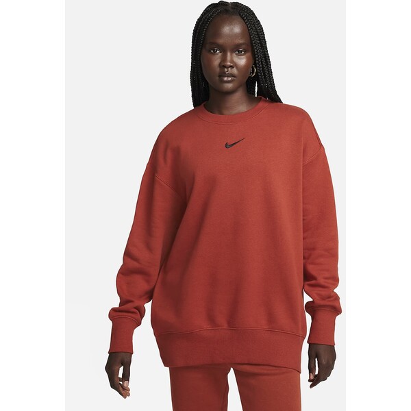 Damska bluza dresowa z półokrągłym dekoltem o kroju oversize Nike Sportswear Phoenix Fleece DQ5733-832