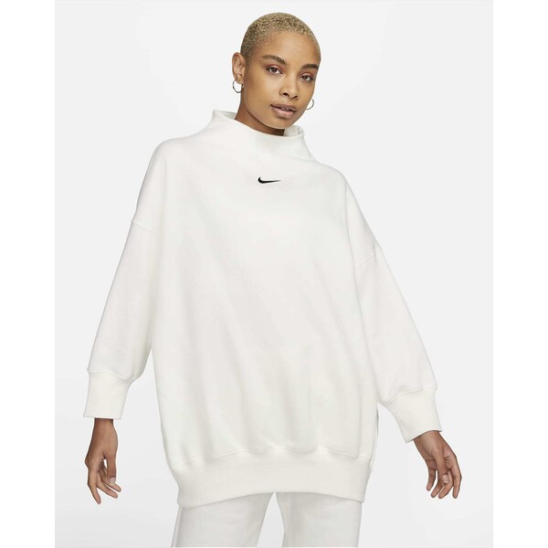 Damska bluza dresowa z rękawem 3/4 i półgolfem o powiększonym kroju oversize Nike Sportswear Phoenix Fleece DQ5765-133