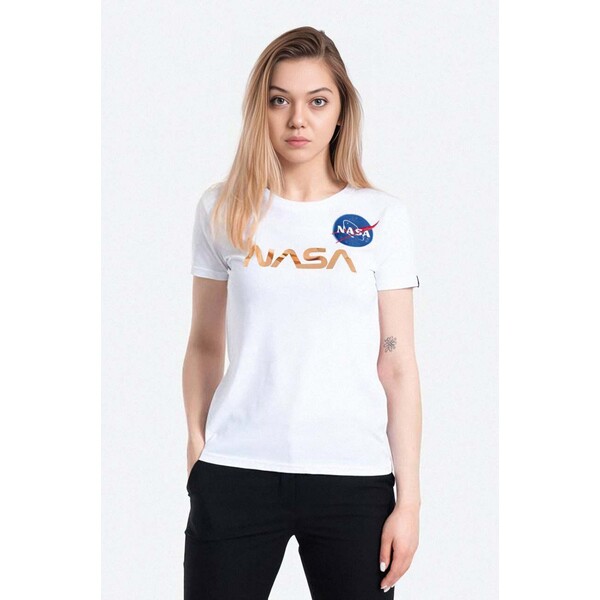 Alpha Industries t-shirt bawełniany NASA Pm T 198053.438