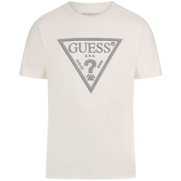 GUESS T-shirt ze stretchem i trójkątnym logo M3PI0TJ1314-G011