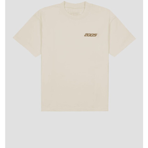 2005 T-Shirt basic Beżowy Oversize