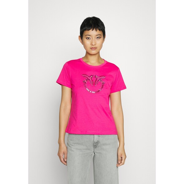 Pinko QUENTIN T-shirt z nadrukiem P6921D072-J12