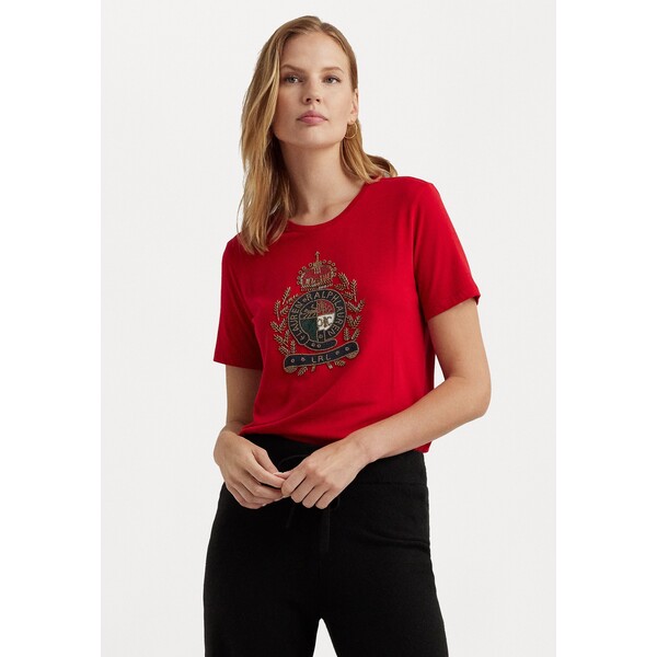 Lauren Ralph Lauren T-shirt z nadrukiem L4221D0JU-G11