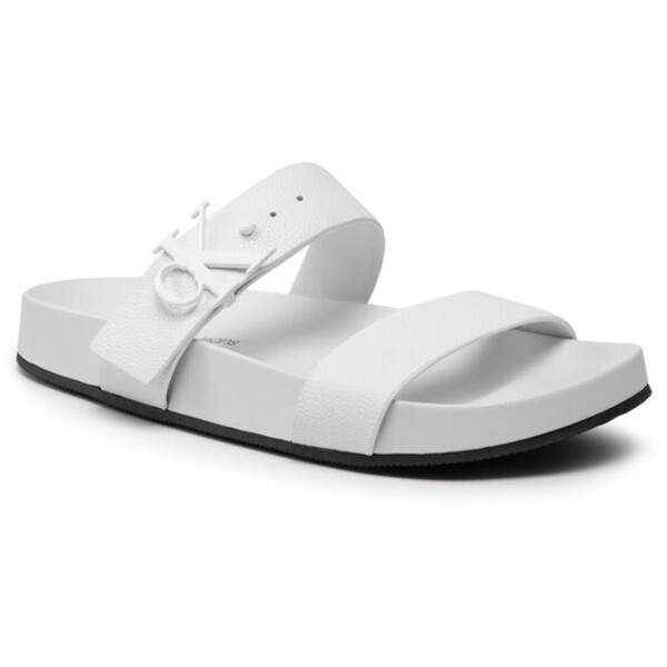 Calvin Klein Jeans Klapki Comfort Sandal 2 YW0YW00598 Biały