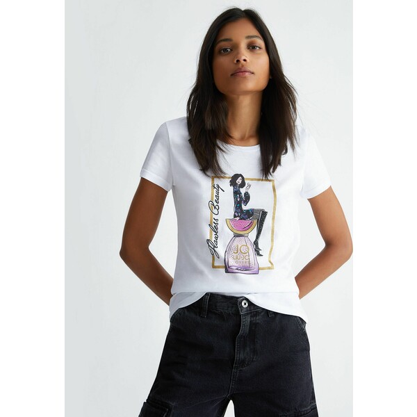 Liu Jo Jeans T-shirt z nadrukiem L2521D0E0-A11