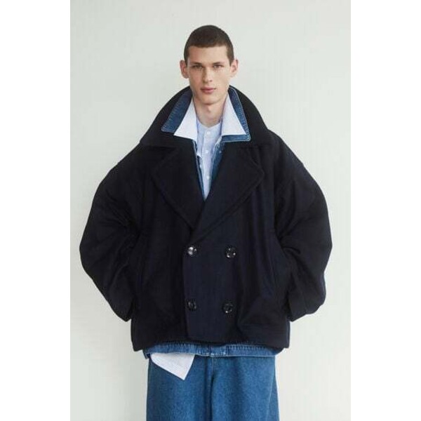Desigual Krótki wełniany płaszcz oversize Hed Mayner 23WWEWBN5000U