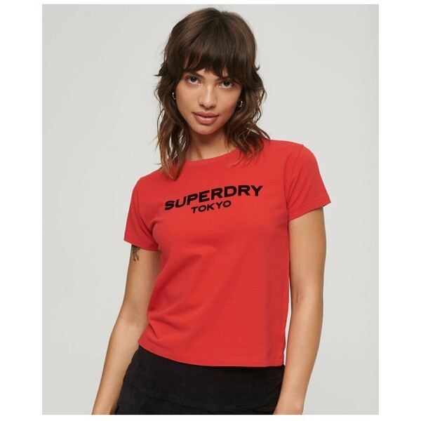 Superdry LUXE T-shirt z nadrukiem SU241D035-G11