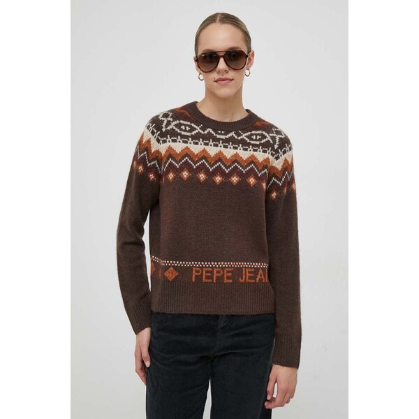 Pepe Jeans sweter z domieszką wełny Elda PL702053.874