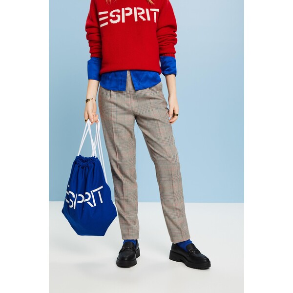 Esprit Spodnie w kratkę, fason tapered 103EE1B331_235