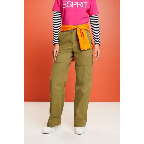 Esprit Spodnie bojówki z szerokimi nogawkami 103EE1B320_345