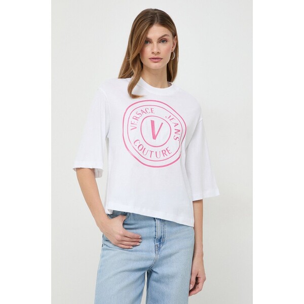 Versace Jeans Couture t-shirt bawełniany 76HAHG05