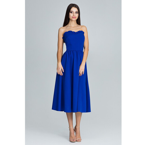 FIGL Sukienka M602 Niebieski Regular Fit