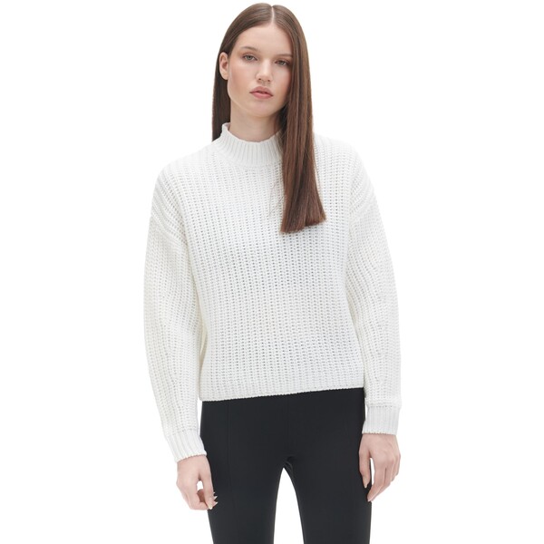 Cropp Biały sweter basic 4347Y-00X