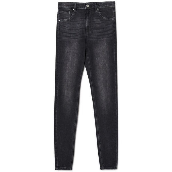 Cropp Czarne jeansy skinny high waist 3324W-09J