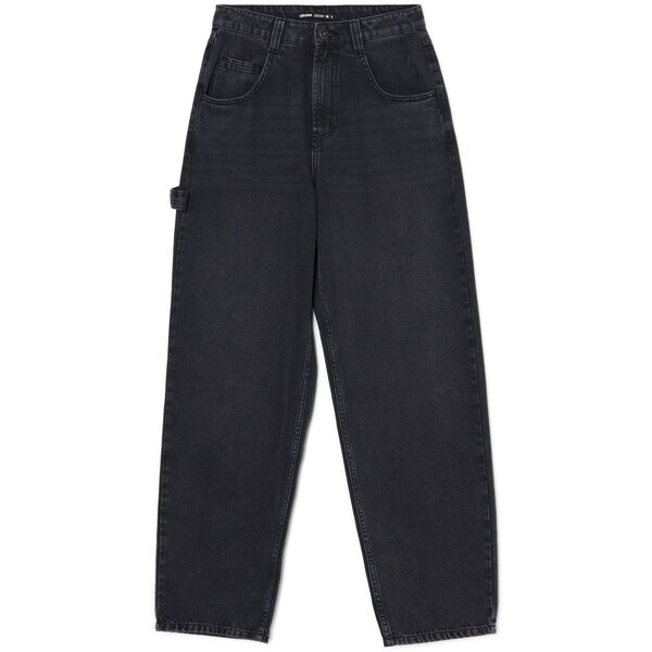 Cropp Czarne jeansy baggy carpenter 3329W-99J