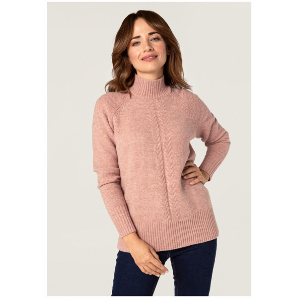 Quiosque Różowy sweter z golfem 6TP002530