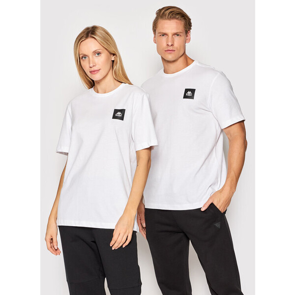 Kappa T-Shirt Unisex 311033 Biały Regular Fit