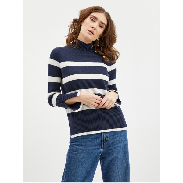 Orsay Damski sweter w biało-niebieskie paski 507493-526000