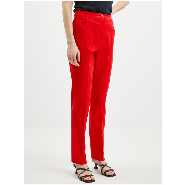 Orsay Czerwone spodnie damskie 390305-330000