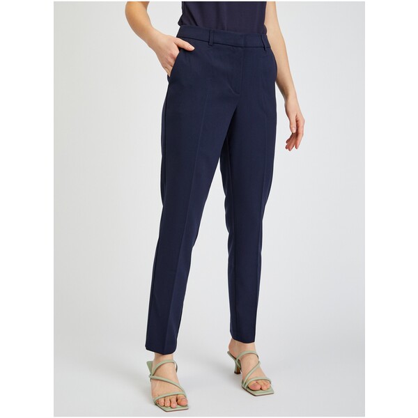 Orsay Granatowe spodnie damskie 390307526000