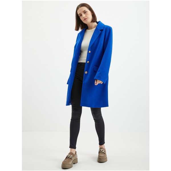 Orsay Niebieski płaszcz damski 829047-555000
