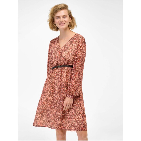 Orsay Sukienka o ceglanym kolorze ze wzorem 490427-96