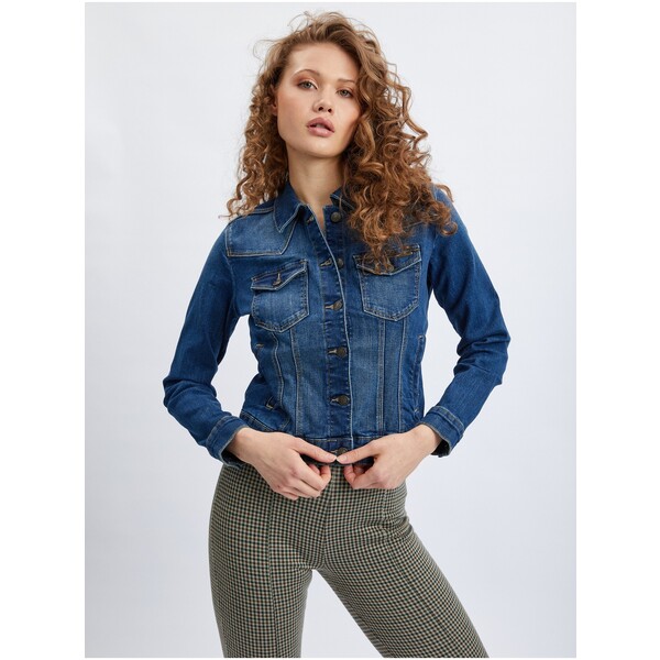 Orsay Granatowa kurtka jeansowa damska 821134-548000
