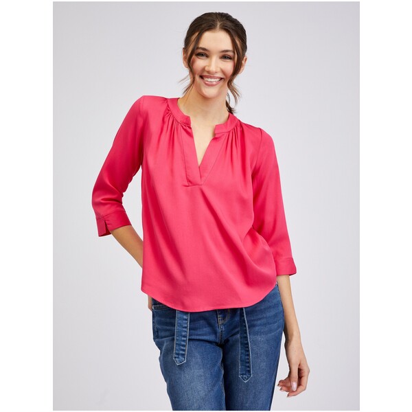 Orsay Różowa bluzka damska 603085324000