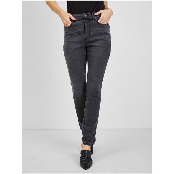 Orsay Ciemnoszare damskie jeansy skinny fit 311868-687000