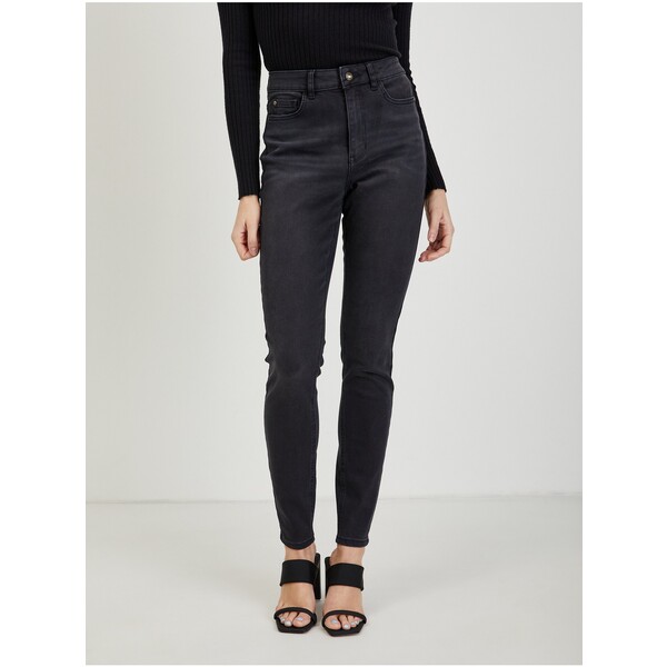 Orsay Czarne damskie jeansy skinny fit 311868-668000
