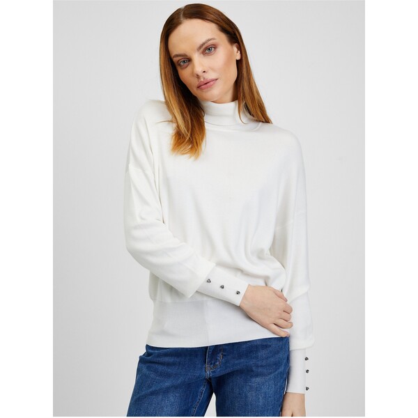 Orsay Biały sweter damski 507473-001000