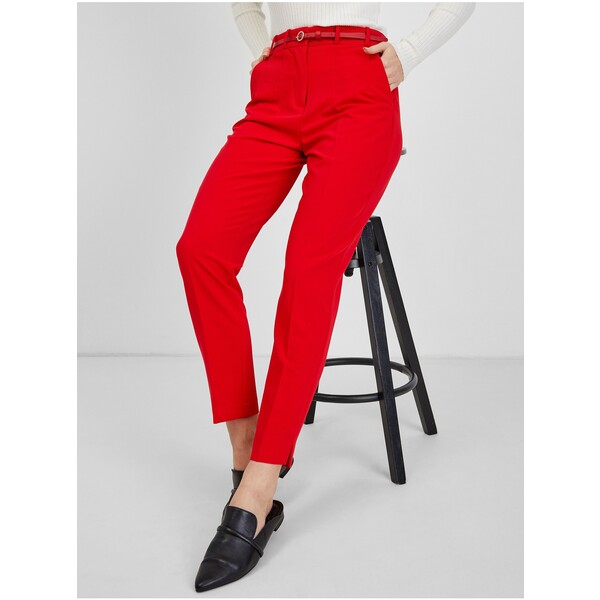 Orsay Czerwone spodnie damskie 353136-330000