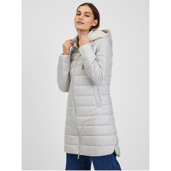 Orsay Jasnoniebieska damska kurtka zimowa pikowana 809017673000