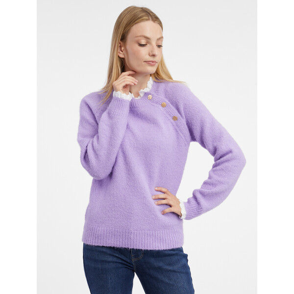 Orsay Jasnofioletowy sweter damski 507515447000
