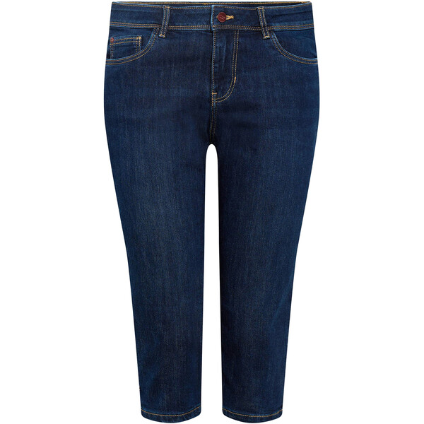Orsay Granatowe jeansowe szorty 3/4 315025-98
