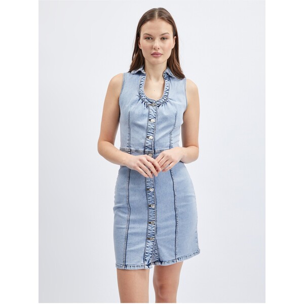 Orsay Jasnoniebieska sukienka damska jeansowa 460138-549000