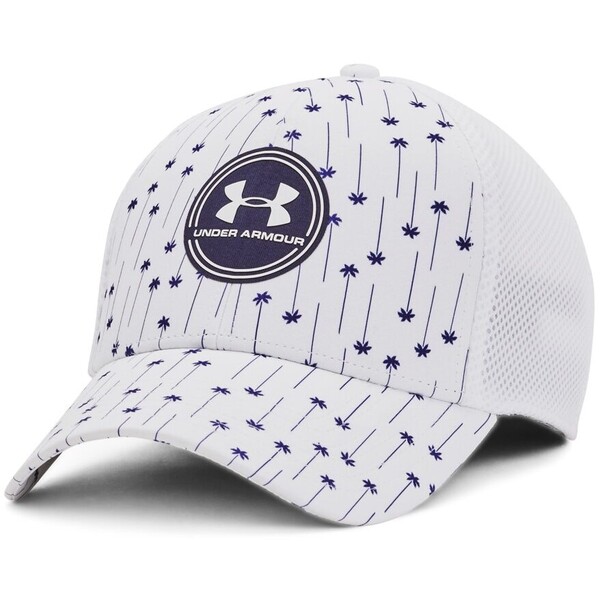 UNDER ARMOUR Męska czapka treningowa Under armour Men's UA Iso-Chill Driver Mesh Cap - biała