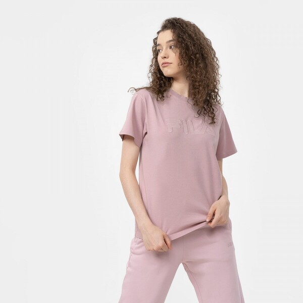Damski t-shirt basic FILA BUEK - różowy